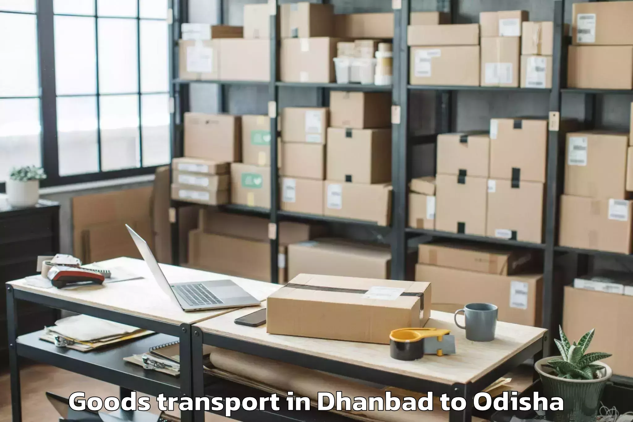 Book Dhanbad to Bhubaneswar M Corp Goods Transport